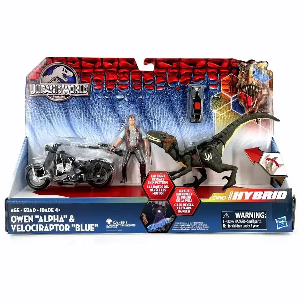 

Jurassic Park Alpha Cycle & Hybrid Raptor Action Figure Motorcycle Set Simulation Dinosaur Model Action Figure Boy's Birthday Gi