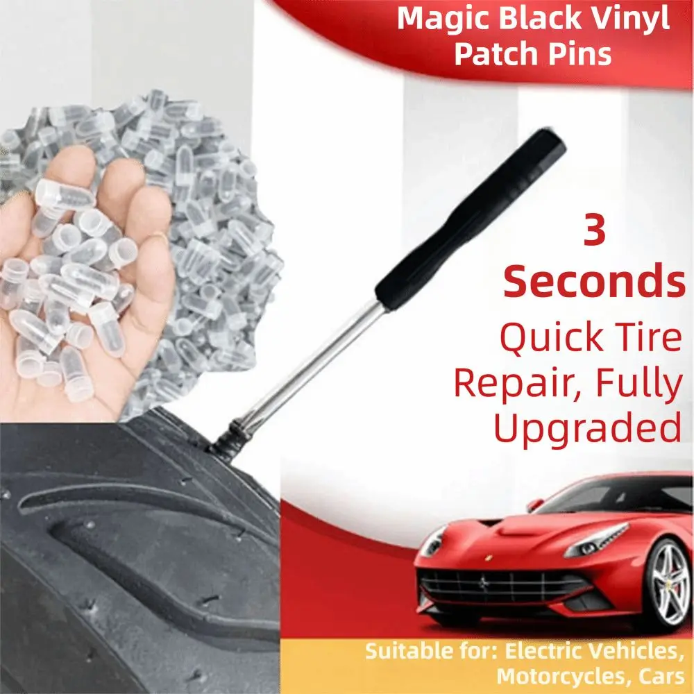 10/20Pcs Rubber Car Tyre Repair Nail Self-Service Tool Tubeless Repair Self-Tapping Screw Safety with Screwdriver