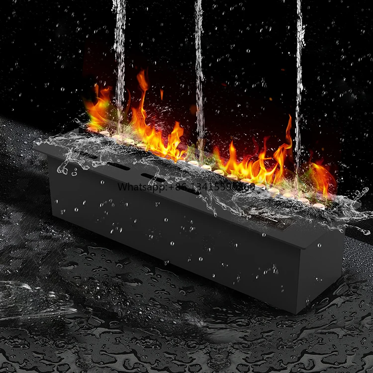 

Factory Directly Sell 3D Water Proof Yard Garden Decorative Water vapor Fireplace