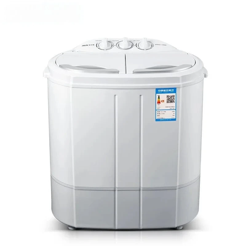 

Mini double bucket semi-automatic washing machine 4.2 kg for small babies and children, bionic hand wash 1800 rpm