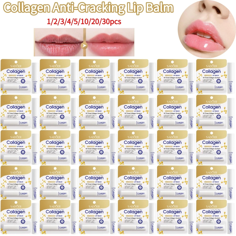 

Collagen Anti-Cracking Lip Balm for Anti-cracking Long Lasting Moisturizing Anti-Cracking Lip Balm Improve Hydration Plumping