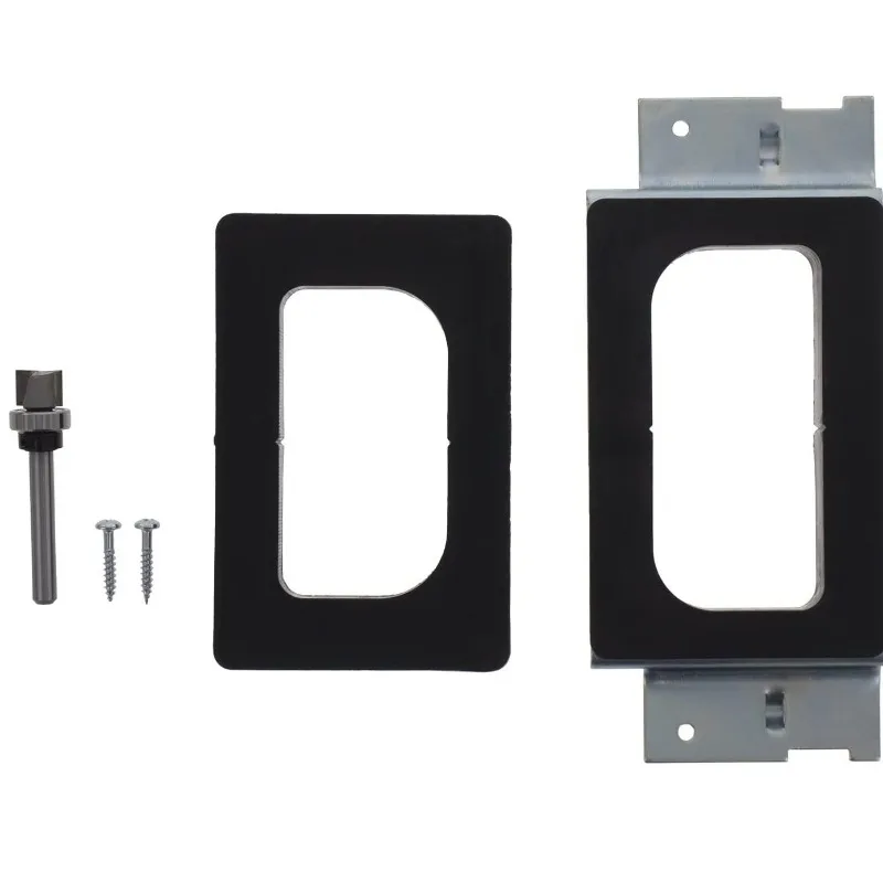 Door Hinge Mounting Kit Mortiser Template Hinged Door Lock Hole Locator for Home Improvement And Woodworking