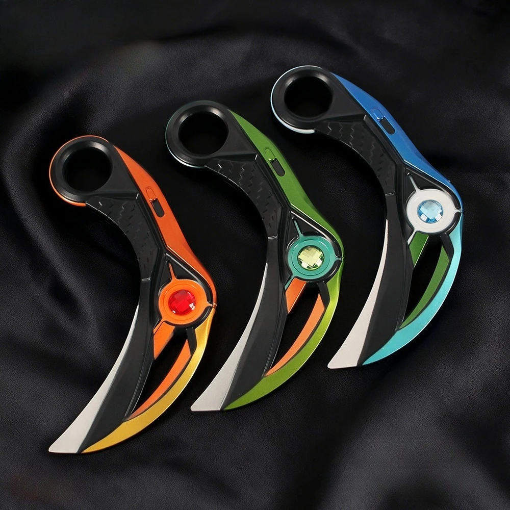 16 cm/6,30 Zoll VALORANT Spiel Peripherie Ion 2.0 Klaue Messer Modell Desktop Display Ornamente Sammlung Geburtstagsgeschenk für Jungen