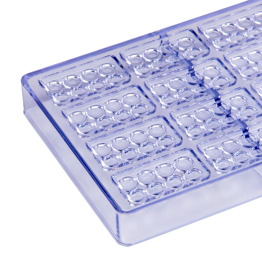 Plastic 20 Cavities Building Blocks Shaped Baking Chocolate Mold Sweet Candy Ice Cream Craft Tools CC0029