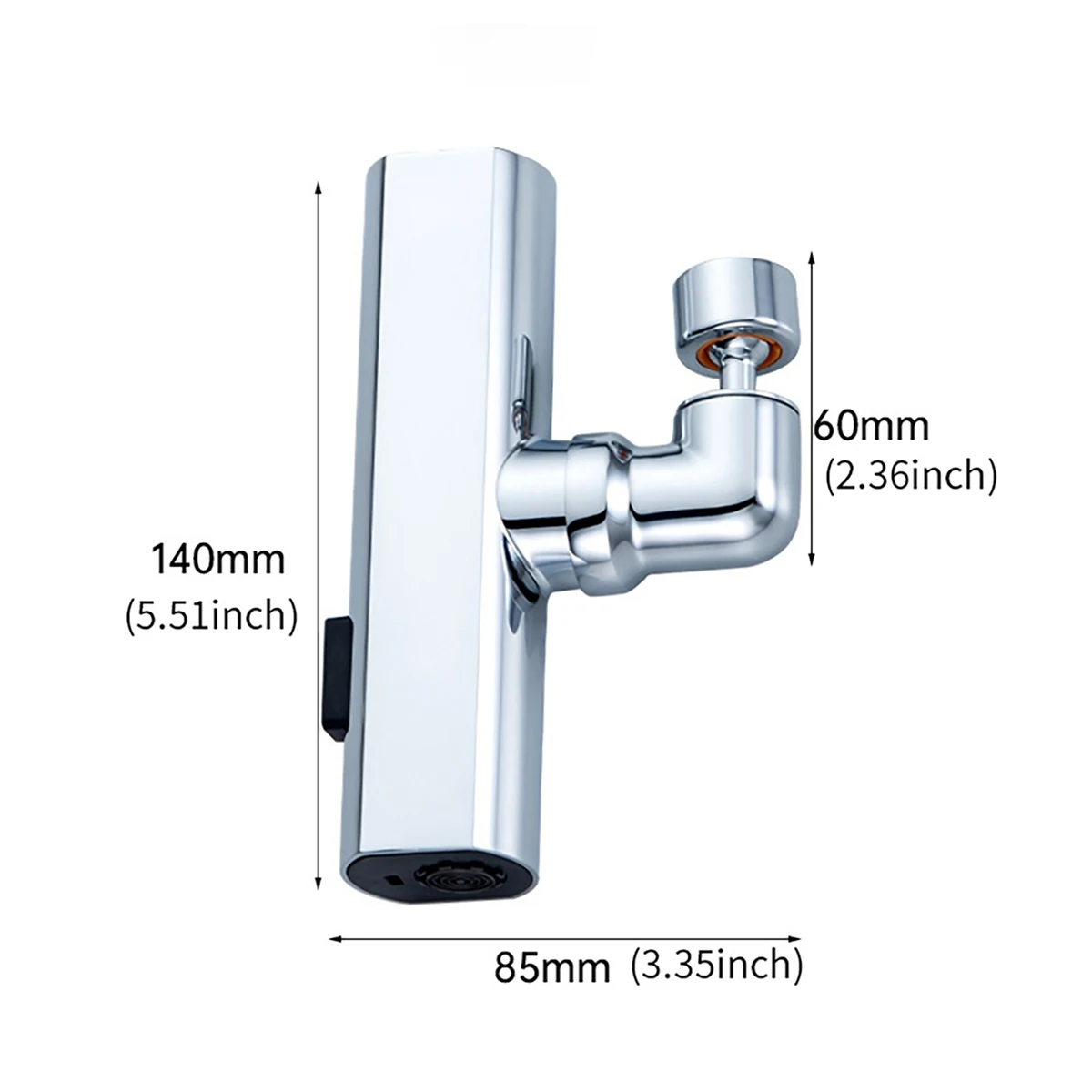 Premium Copper 360° Swivel Kitchen Faucet Head - 3 Modes (Bubble/Blade/Waterfall) Anti-Splash & High Pressure