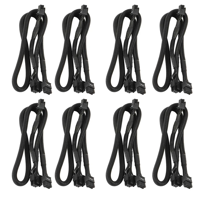 8X 8 PIN TO Dual 8 Pin 6 PIN PCIE VGA Power Supply Cable For EVGA Supernova G2 G3 G5 P2 T2 GS G+ 650 750 850 1000