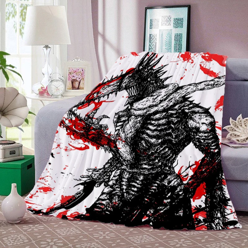 Boho Home Decor Chainsaw Man Couch Throw Blanket for Bed Fluffy Soft Blankets Bedroom Decoration Bedspread the Decorative Sofa