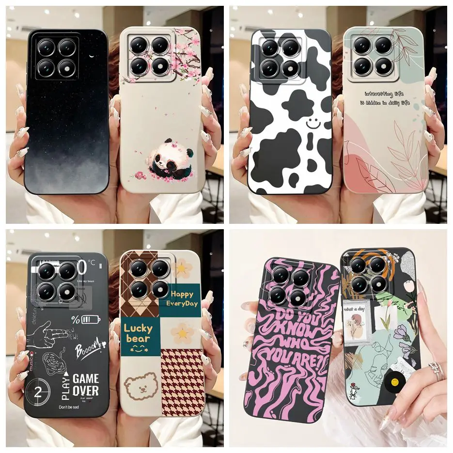 For Xiaomi 14T Pro Case Luxury Art Painted Cover Shockproof Soft TPU Phone Case For Xiaomi Mi 14T Pro Mi14T Fundas 6.67'' Bumper