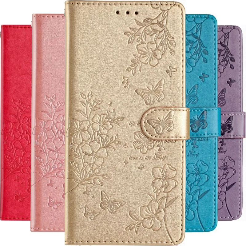 

Women Kids Girl Lady Cover For Huawei P50 P10 Plus P30 P20 P40 Pro P9 P8 Lite 2017 2016 Cash Wallet Slots Flip Phone Case Skin