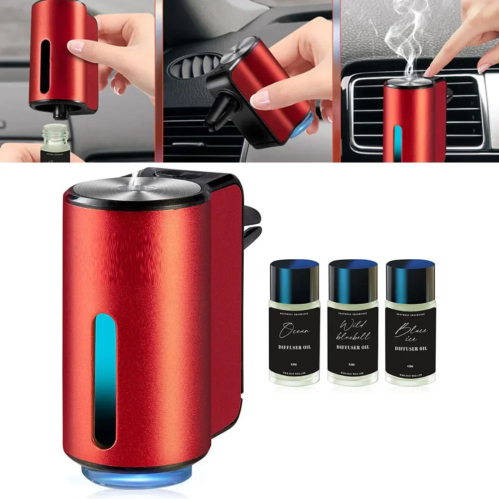 Car Air Freshener Three Adjustable Modes Intelligent Rechargeable Aroma Diffuser Car Air Freshener+Perfume Car Accessories