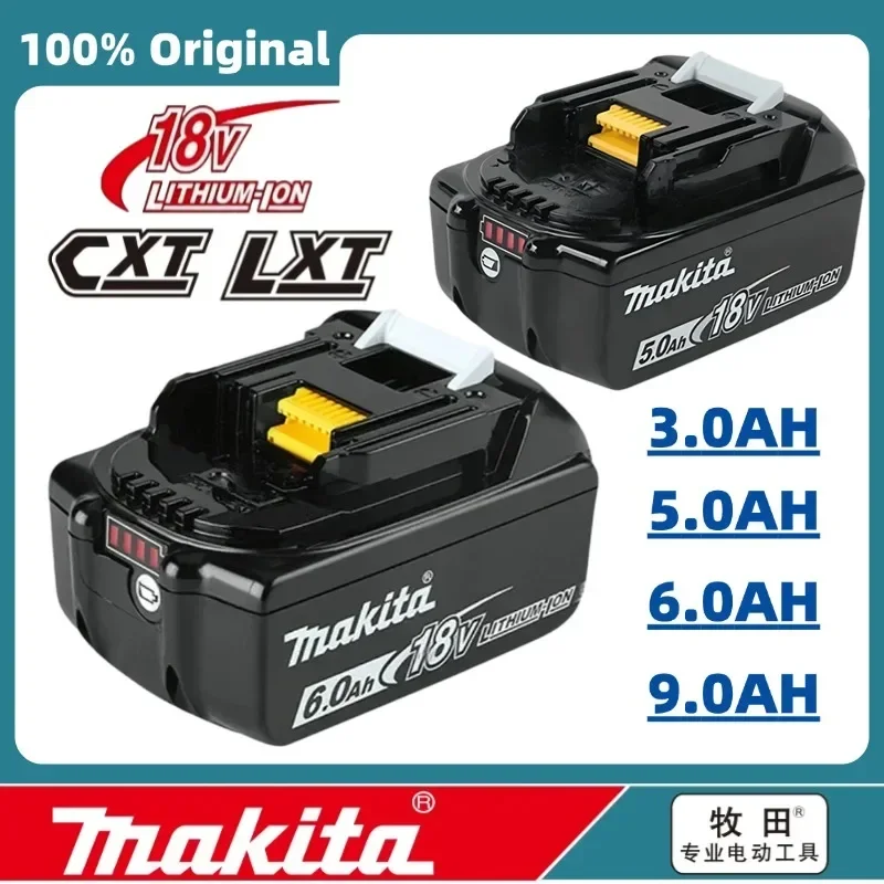 Makita Original Lithium ion Rechargeable Battery 18V 6000mAh 18v Replacement Batteries BL1860 BL1830 BL1850 BL1860B