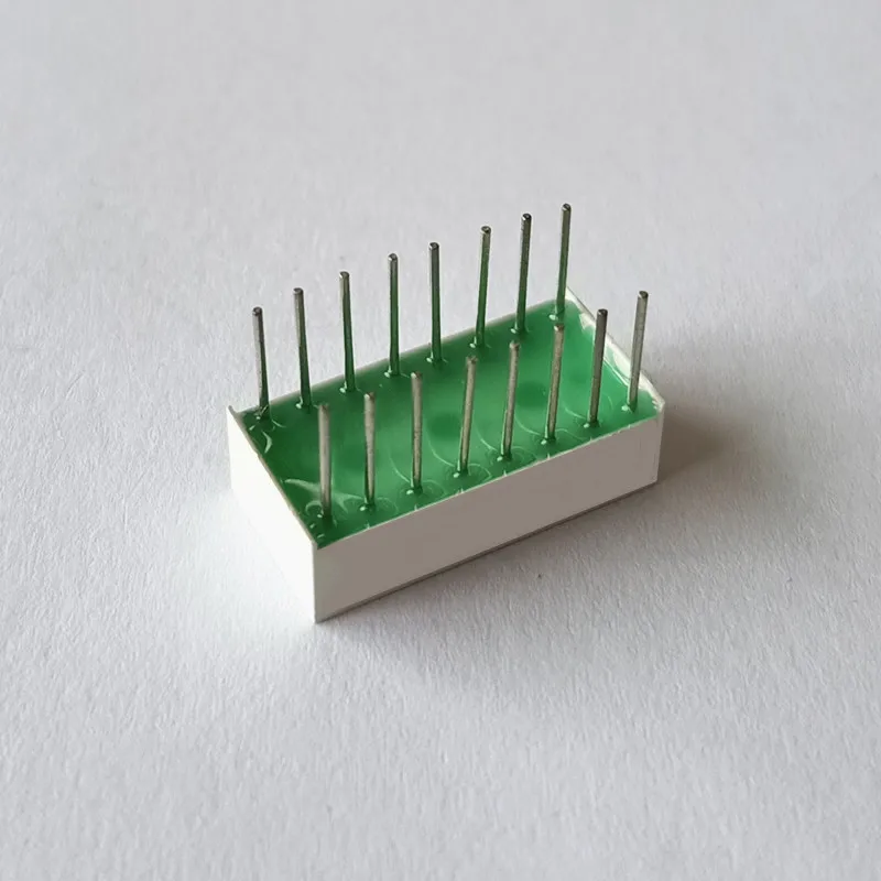 10Pcs Yellow Green Light Flat Display 16Pin DIY Module KYX-10*20PG 10*20*6.2mm Led Digitron Digital Tube ﻿for Smart Appliances