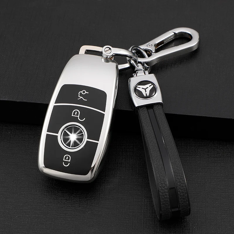 TPU Car Key Cover Case Shell Bag Protective Soft for Mercedes Benz 2017 E Class W213 2018 S Class Accessories Car Styling