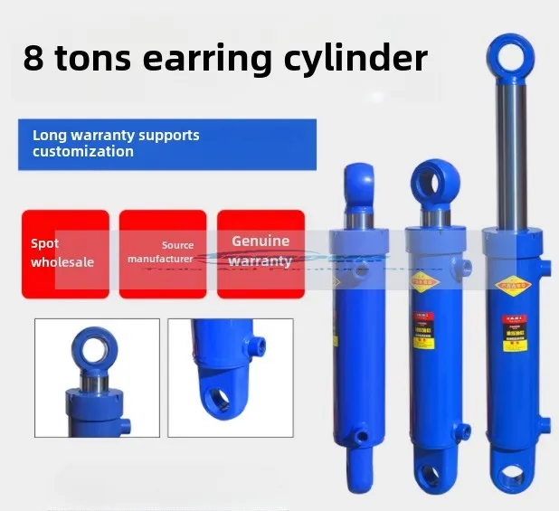 Verbeterde 350-450Mm Slag Hydraulische Cilinder Geïmporteerd Materiaal Kleine Bidirectionele Lifting Platform Accessoires 8T