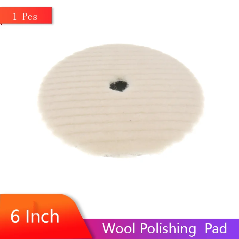 6 Inch Wool Polishing  Pad 1 Pcs 150 mm Soft Microfiber Wax Removal Pad for Polishing and Waxing Paint  Repairing Defects