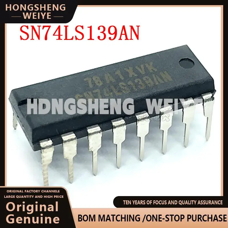 100%new 10PCS SN74LS139AN DIP-16 SN74LS139N DIP16 74LS139 DIP HD74LS139P SN74LS139