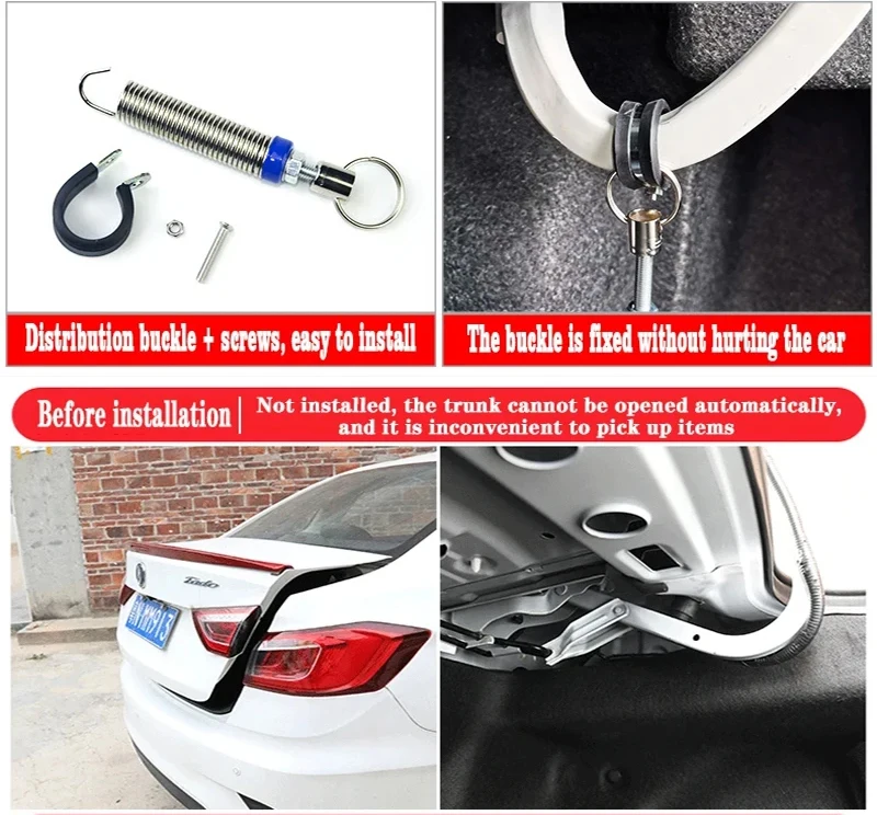 Kofferraumdeckel Automatisch Öffnen Werkzeug Start Lift Einstellbare Metallfeder Gerät Für Geely Emgrand Vorwort Vision Emgrand Binrui – Detail 12