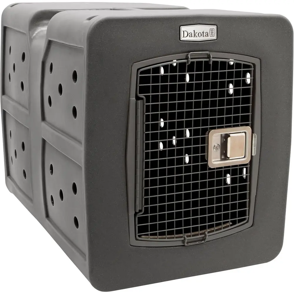 

Extra Large Dog Kennel with Granite Exterior and E-Door