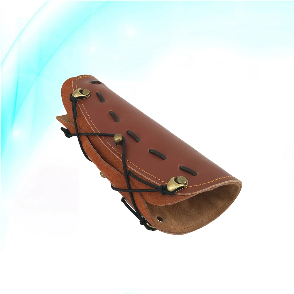 

Adjustable Cow Arm Guard for Archery Protection Suitable for Right Or Left Hand Forearm Safety Gear Accessory