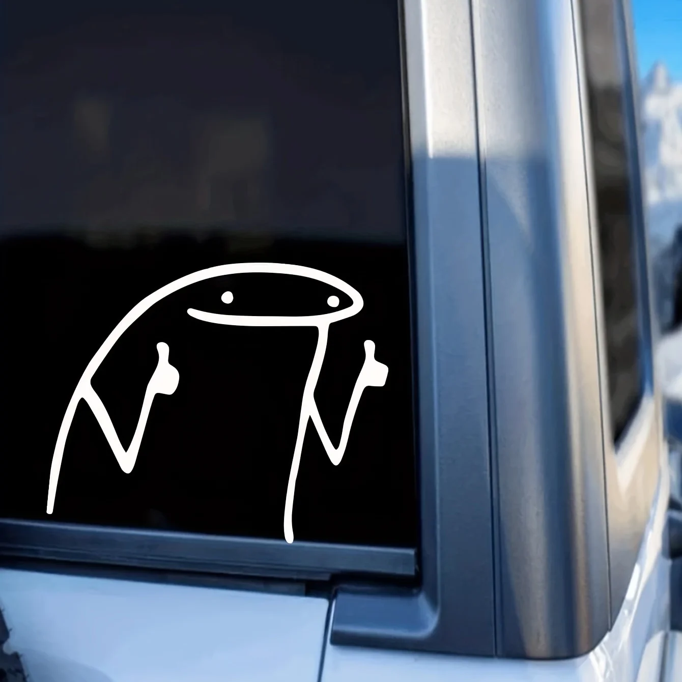 

1 шт. крутая виниловая наклейка с изображением пальца вверх для автомобиля, окна, шлема, водонепроницаемая