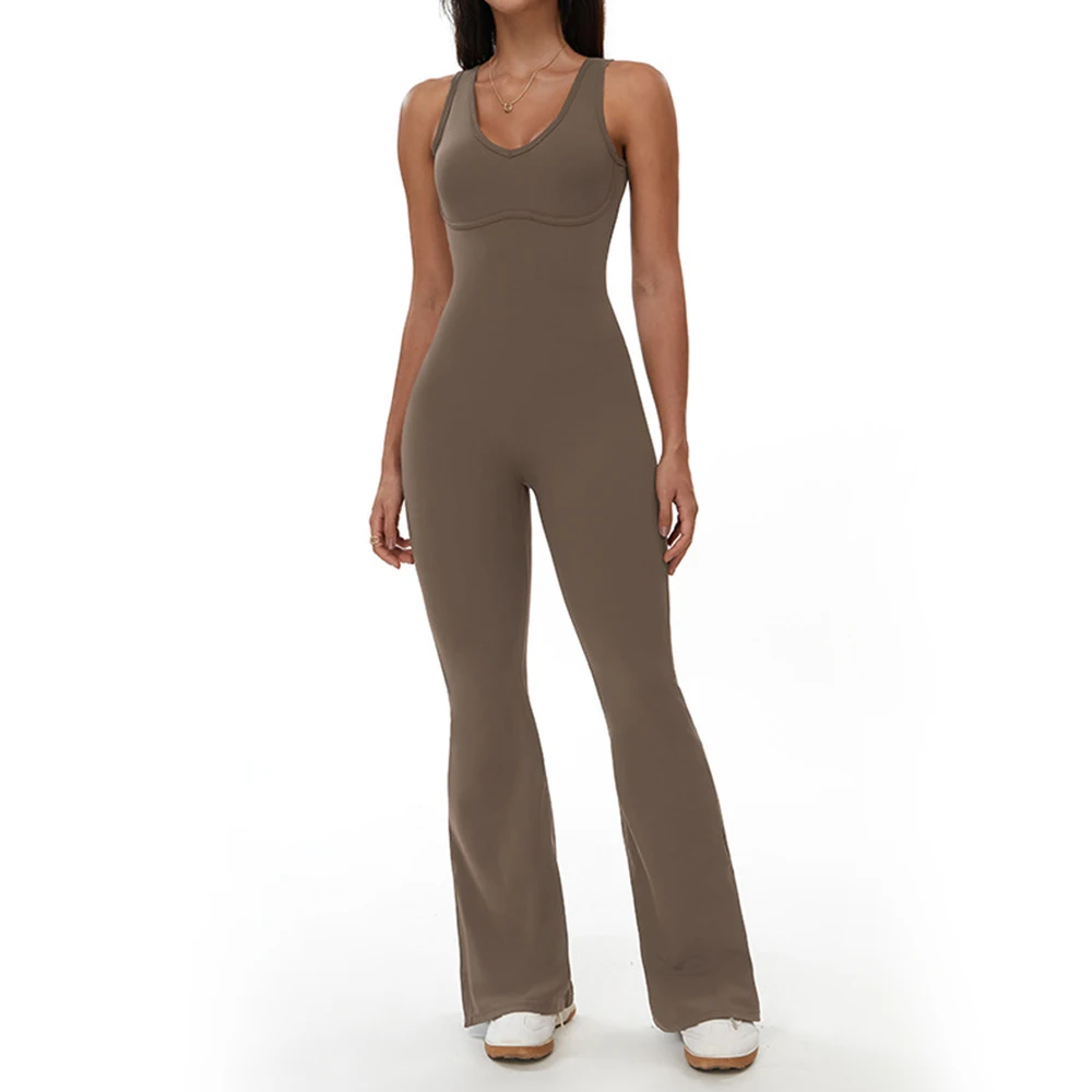 Sexy Back Jumpsuit Gym Set Women Yoga Suit Tracksuits Women Sports Jumpsuit Workout Rompers Stretch Fitness Training Bodysuits