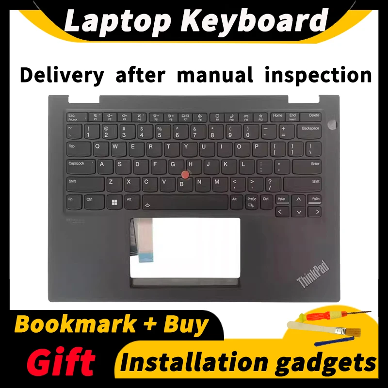 

For Lenovo Thinkpad X13 Yoga Gen2/3 P16 Gen1 Keyboard C Case Laptop Keyboard Backlight 5M11C18706 5M11C18743