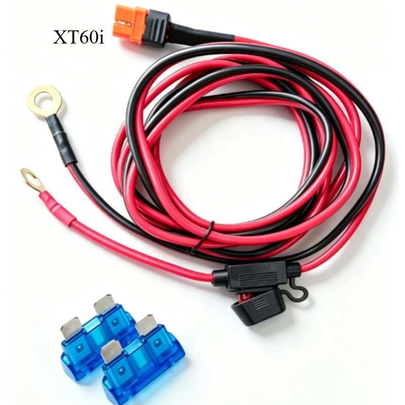 12AWG XT60/XT60I Female Off‑Grid Ready Cable Weatherproof Rubber‑Coated Wire for Outdoor Solar Energy Storage Battery Charging
