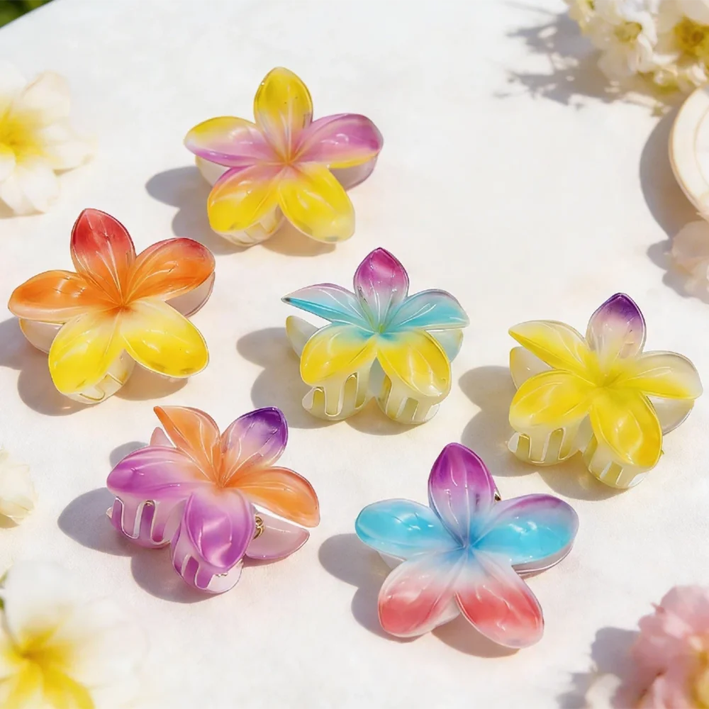 

6pcs Flower Hair Clip, Back of Head Clip,Vacation, Beach, Wedding, Spring, Photography,Leisure, Picnic, Daily Commuting