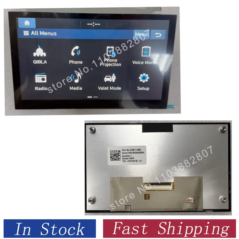 

96525-N7090RET 96525N9200RET 97250-N7300 96160N7140 Replacement LCD Display Touch Screen For Radio Navigation 2021-2023 Hyun dai