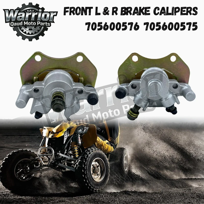 FRONT L & R BRAKE CALIPERS/705600576 705600575,FOR CAN AM OUTLANDER 400 EFI STD XT 500 600 800R MAX 650,QUAD PARTS