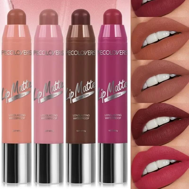 Samt Lippenstift Anhaltende Nude Matte Lippenstift Nicht-stick Wasserdicht Sexy Lip Balm Lip Bleistift Frauen Kosmetik Make-Up