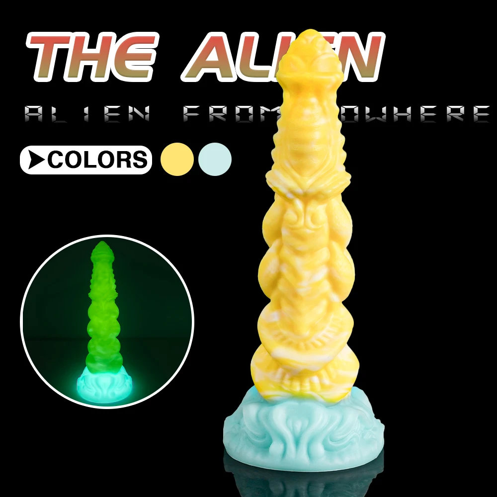 Huge Luminous Anal Plug Animal Dildos Suction Cup Dick Erotic Anal Sex Toy Soft Silicone Clitoris Vaginal Butt Masturbator Penis