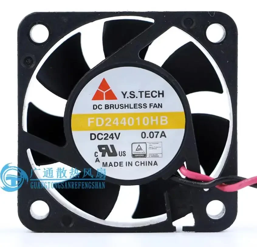 

Y.S TECH FD 244010 HB DC 24V 0.07A 40x40x10mm 2-проводной охлаждающий вентилятор для сервера