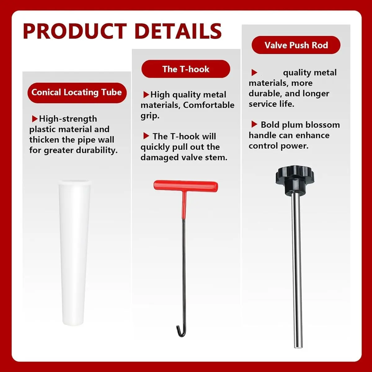 MALL Quick Change Tire Valve Tool Kit, Tire Valve Stem Core Replacement Tool Kit, Perfect Tool for Replacing Leaking Valve