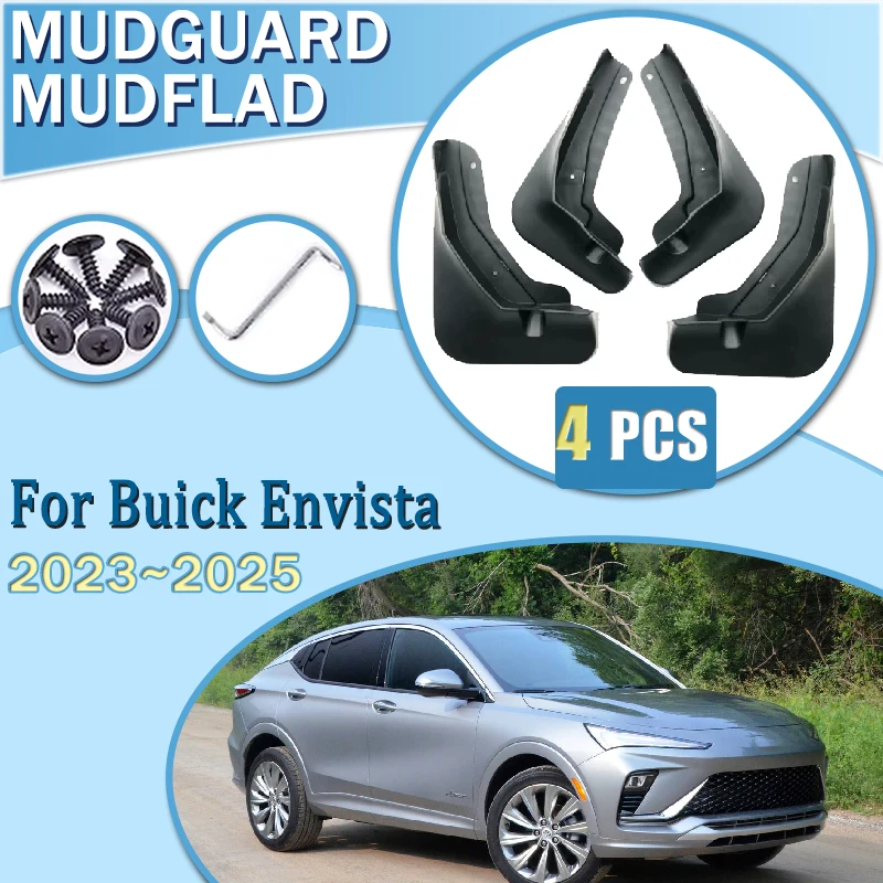 

Car Mudflaps Splash Mud 4PCS For Buick Envista 2023~2025 Flaps Front Rear Wheel Fender Flare Protect Mudguards Auto Accessories