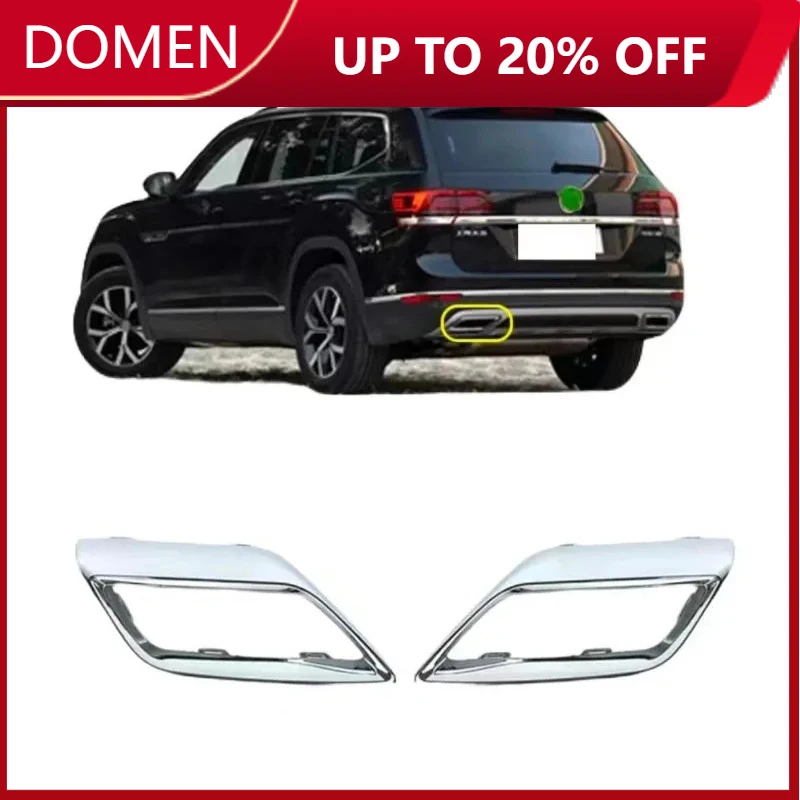 

Car Rear Left or Right Exhaust Muffler Tail Throat Pipe Cover Trim Replacement For VW Volkswagen Teramont 2017 2018 2019