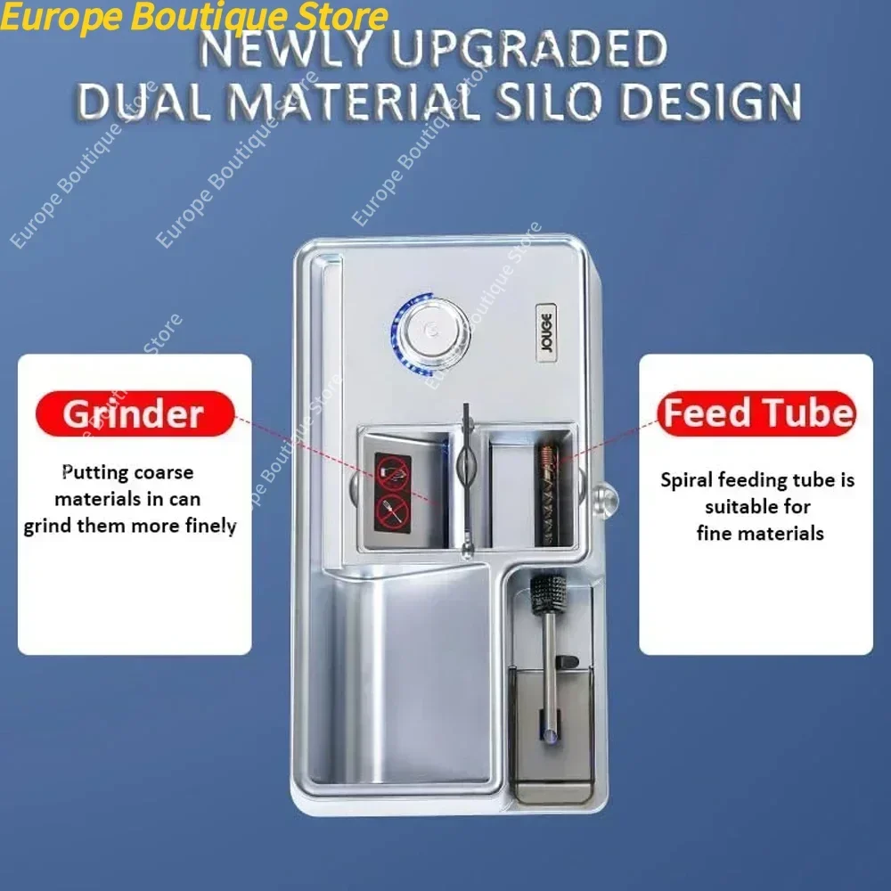 New Automatic Tobacco Injector Machine 3 In 1 5.5/6.5/8mm Cigarette Tube Filler With Tweezers
