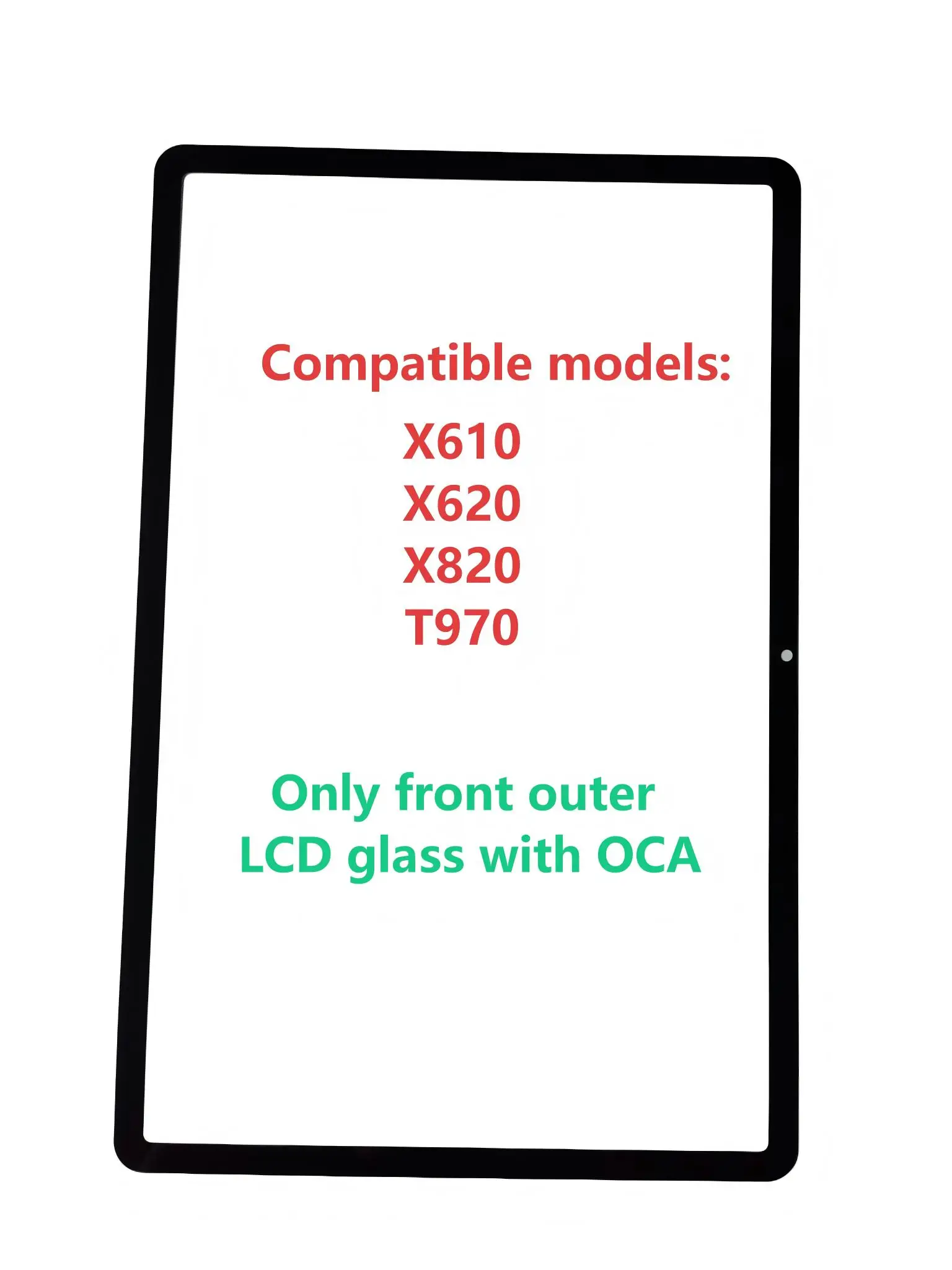 AAA For Samsung Galaxy Tab S10 FE+ X610 X620 T970 X820 Touch Screen Panel Tablet S10FEPlus Sensor Front Outer LCD Glass With OCA