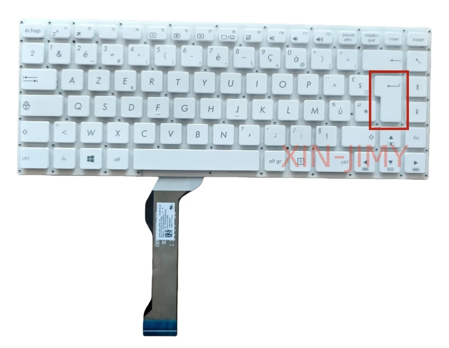 New French Azerty layout without backlit white Laptop Keyboard For Asus Eeebook E402 E403 E402MA E402SA Notebook