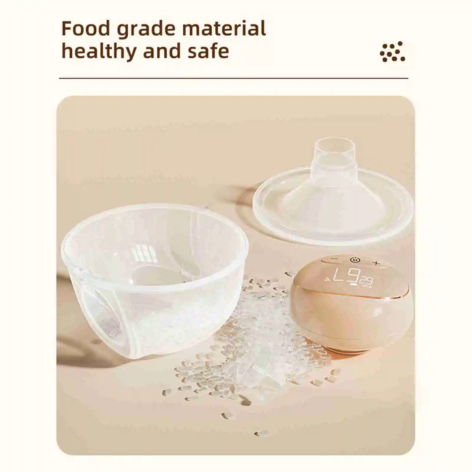 LED 화면이 있는 착용형 전동 유축기 8oz/240ml 용량 3가지 모드 10단계 흡입력 모유 수유용