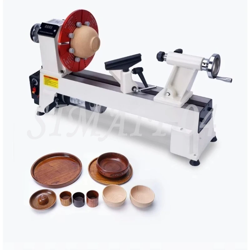 Multifunctional Numerical Control Woodworking Lathe Micro Household Motor 900W Maximum Turning Diameter 300mm