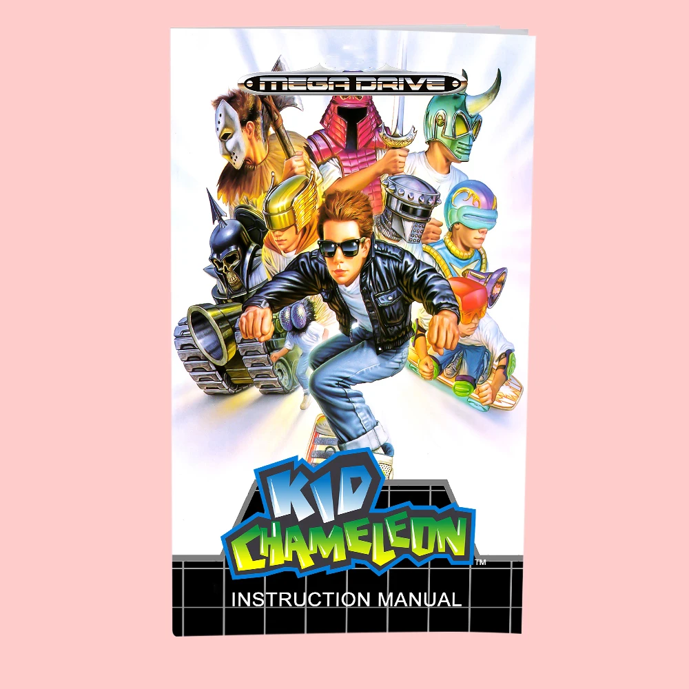 Kid Chameleon EUR Version Game Card Box Handbuch für 16-Bit-Sega MD MegaDrive Genesis-Konsolen