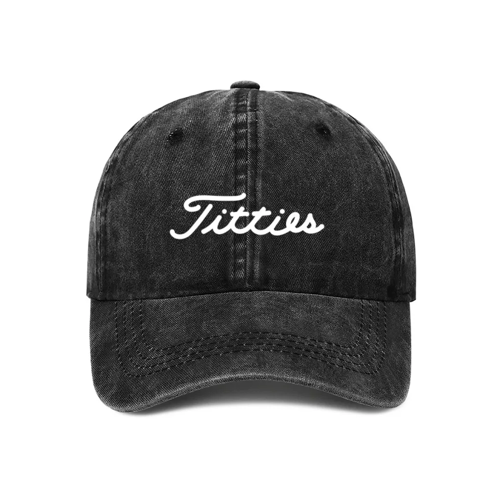 T-titties-gorra de béisbol lavada para hombre y mujer, gorro desgastado de estilo Unisex, para exteriores, todas las estaciones