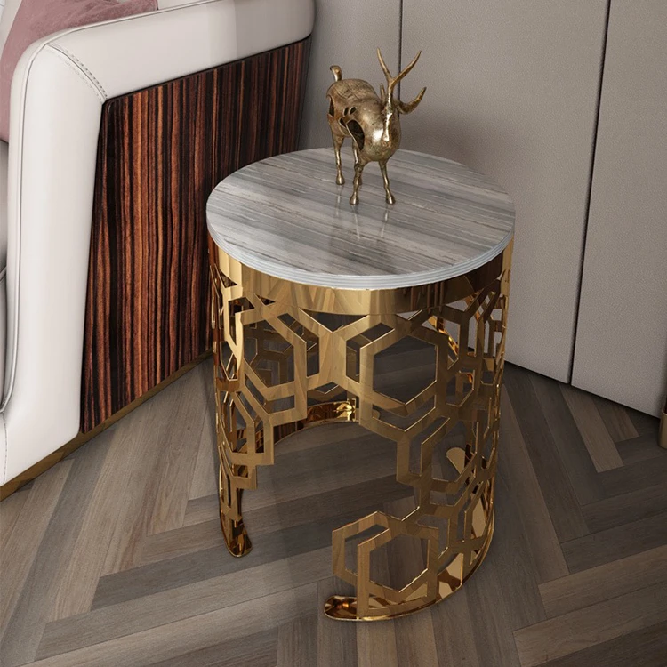 

Factory provided modern tea tables marble top side table for living room home furniture