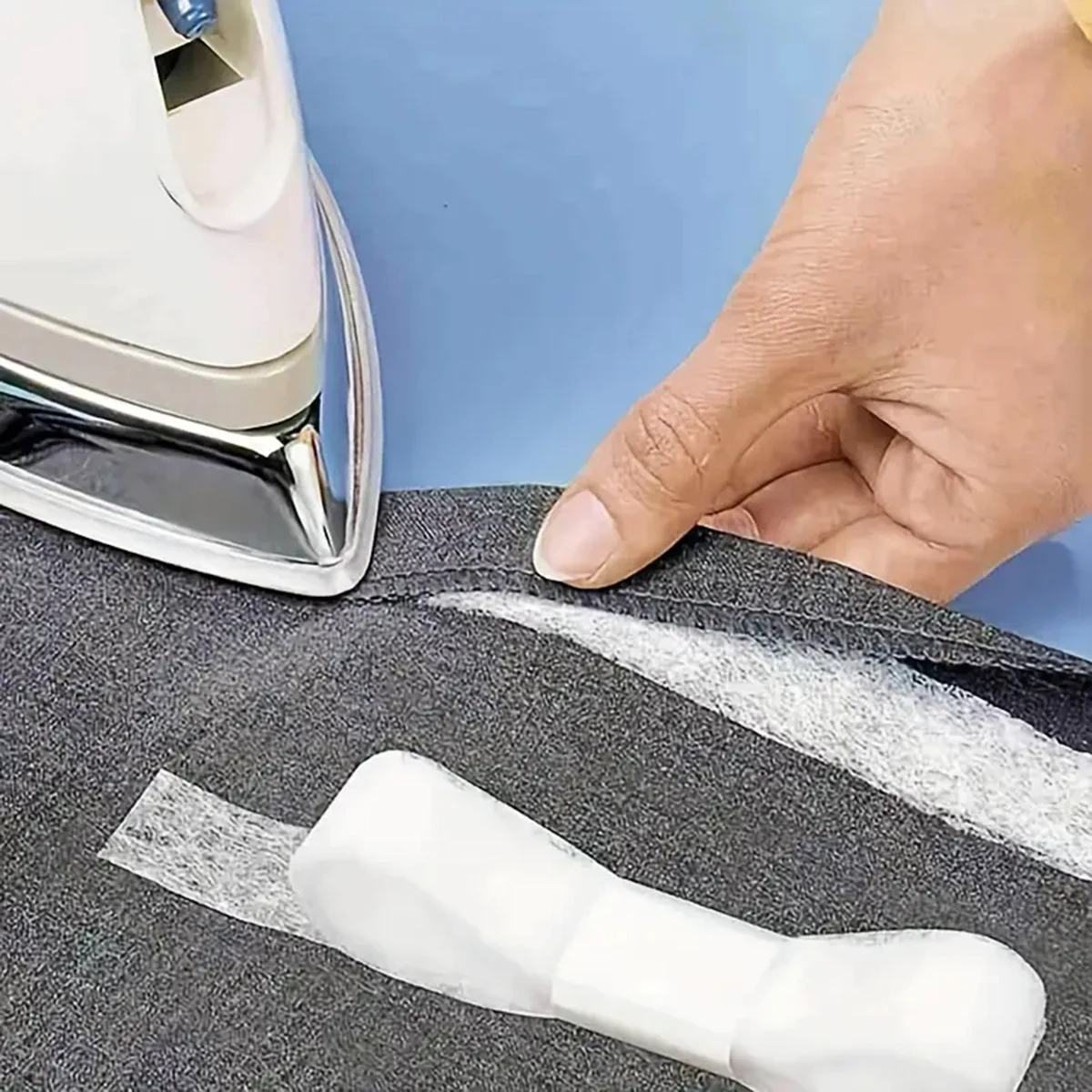 2pcs/set Double-sided Interlining Adhesive Fabric Clothes Iron On Hem Tape Interlining Web DIY Sewing Patchwork Hot Melt