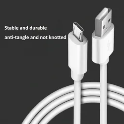 Micro b charging cable is suitable for charging smart devices such as Samsung, Xiaomi, tablets, mobile power supplies, etc