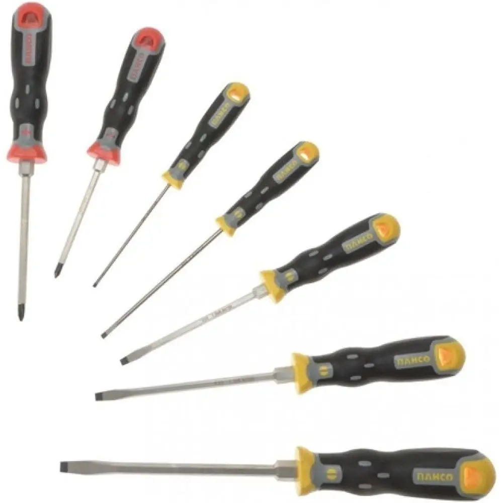 

7-Piece Screwdriver Set: 5 Slotted + 2 Phillips BAH202007