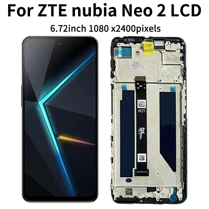 Ekran 6.72' do ZTE Nubia Neo 2 Neo2 5G LCD Z2352N Wyświetlacz Dotykowy Digitizer Zestaw Naprawczy Części Zamienne — zdjęcie produktu 3