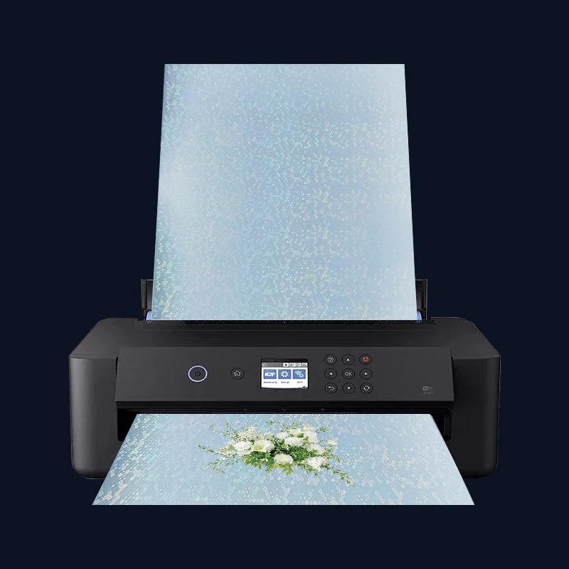 A4 Holographic Vinyl Sticker Paper Transparent Bubbles PET Adhesive Paper For Inkjet Printer Waterproof Anti-tear DIY