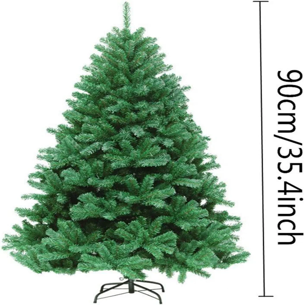 45/60/90cm Artificial Christmas Tree Easy Assembly Metal Base Fake for Home Office Party Decoration Indoor and Outdoor Holiday